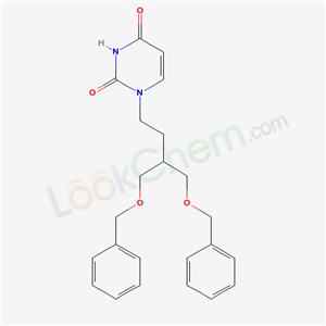 2, 4 (1H,3H)-Pyrimidinedione, 1-[4-(phenylmethoxy)-3-[(phenylmethoxy)methyl]butyl]-