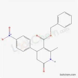 Molecular Structure of 6238-95-5 (benzyl 2-methyl-4-(4-nitrophenyl)-6-oxo-1,4,5,6-tetrahydropyridine-3-carboxylate)