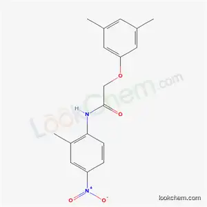 Molecular Structure of 6422-06-6 (2-(3,5-dimethylphenoxy)-N-(2-methyl-4-nitrophenyl)acetamide)