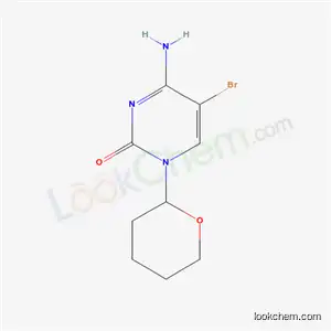 Molecular Structure of 5580-94-9 (4-Amino-5-bromo-1-(tetrahydro-2H-pyran-2-yl)pyrimidin-2(1H)-one)