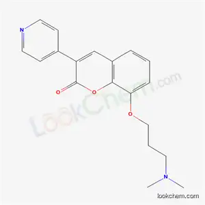 Molecular Structure of 5913-19-9 (7-[3-(Dimethylamino)propoxy]-3-(4-pyridyl)coumarin)