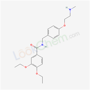 3,4-diethoxy-N-[[4-[2-(methylamino)ethoxy]phenyl]methyl]benzamide