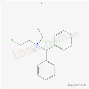 Molecular Structure of 5965-87-7 (2-chloro-N-(diphenylmethyl)-N-ethylethanaminium chloride)
