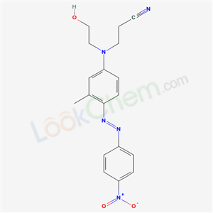 3-[N-(2-hydroxyethyl)-3-methyl-4-(4-nitrophenyl)diazenylanilino]propanenitrile