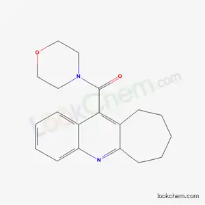 Molecular Structure of 7101-65-7 (morpholin-4-yl(7,8,9,10-tetrahydro-6H-cyclohepta[b]quinolin-11-yl)methanone)