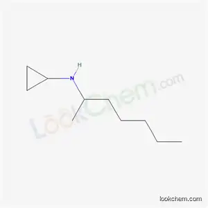 Molecular Structure of 13324-62-4 (N-(heptan-2-yl)cyclopropanamine)