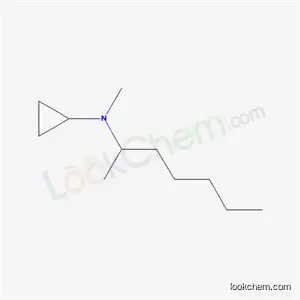 Molecular Structure of 13324-63-5 (N-(heptan-2-yl)-N-methylcyclopropanamine)