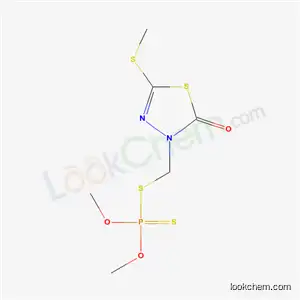Molecular Structure of 13432-51-4 (O,O-dimethyl S-{[5-(methylsulfanyl)-2-oxo-1,3,4-thiadiazol-3(2H)-yl]methyl} phosphorodithioate)