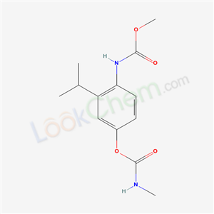 methyl N-[4-(methylcarbamoyloxy)-2-propan-2-ylphenyl]carbamate