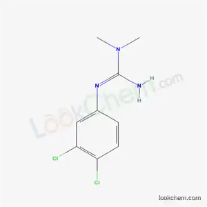 Molecular Structure of 13636-33-4 (2-(3,4-dichlorophenyl)-1,1-dimethylguanidine)