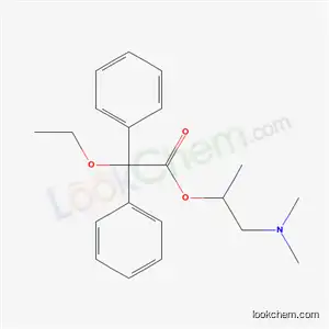 Molecular Structure of 13835-19-3 (1-(dimethylamino)propan-2-yl ethoxy(diphenyl)acetate)