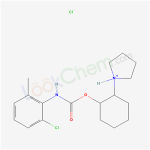 (2-pyrrolidin-1-ium-1-ylcyclohexyl) N-(2-chloro-6-methylphenyl)carbamatechloride