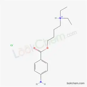 4-[(4-aminobenzoyl)oxy]-N,N-diethylbutan-1-aminium chloride