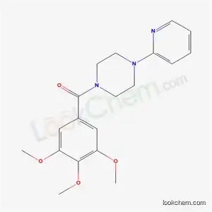 Molecular Structure of 17766-77-7 (1-(2-Pyridyl)-4-(3,4,5-trimethoxybenzoyl)piperazine)