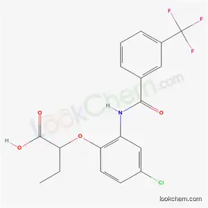 2-(4-Chloro-2-(alpha,alpha,alpha-trifluoro-m-toluamido)phenoxy)butyric acid