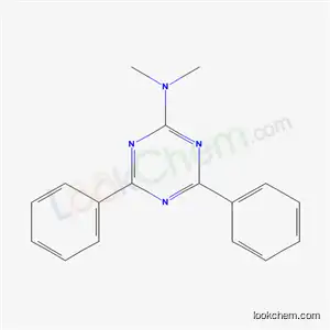 Molecular Structure of 18808-10-1 (N,N-dimethyl-4,6-diphenyl-1,3,5-triazin-2-amine)