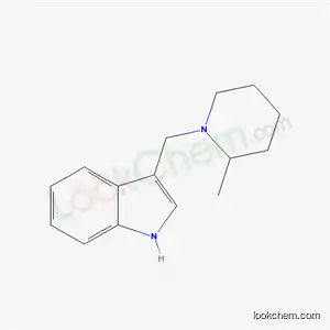 Molecular Structure of 19213-29-7 (3-[(2-methylpiperidin-1-yl)methyl]-1H-indole)