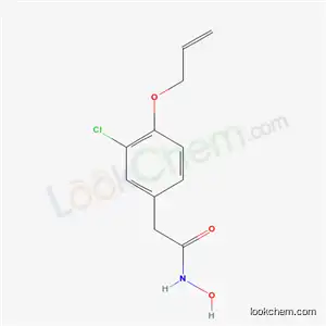 Molecular Structure of 19623-05-3 (3-Chloro-N-hydroxy-4-(2-propenyloxy)benzeneacetamide)