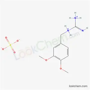 Molecular Structure of 19893-56-2 ((E)-N-(3,4-dimethoxybenzyl)(imino)methanediaminium sulfate)