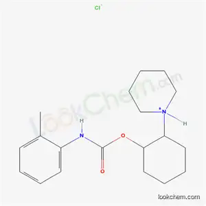 Molecular Structure of 20186-58-7 (1-(2-{[(2-methylphenyl)carbamoyl]oxy}cyclohexyl)piperidinium chloride)