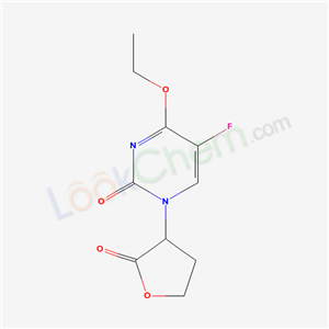 4-ethoxy-5-fluoro-1-(2-oxooxolan-3-yl)pyrimidin-2-one cas  50992-27-3