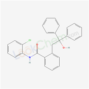 N-(2-chlorophenyl)-2-(2-hydroxy-2,2-diphenyl-ethyl)benzamide cas  65492-60-6