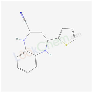 4-(2-Thienyl)-2,3,4,5-tetrahydro-1H-1,5-benzodiazepine-2-carbonitrile cas  38291-72-4