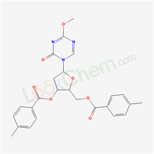 [5-(4-methoxy-2-oxo-1,3,5-triazin-1-yl)-3-(4-methylbenzoyl)oxy-oxolan-2-yl]methyl 4-methylbenzoate cas  69304-62-7