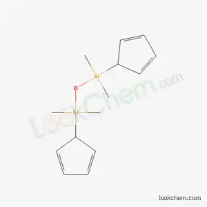 Molecular Structure of 18402-76-1 (1,3-di(cyclopenta-2,4-dien-1-yl)-1,1,3,3-tetramethyldisiloxane)