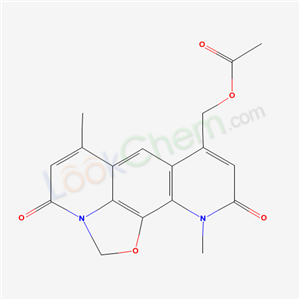 8,9-dihydro-4-(hydroxymethyl)-6,9-dimethyl-2,8-dioxo-pyrido(3,2-g)quinoline-1(2H)-carboxaldehyde, monoacetate cas  35982-88-8