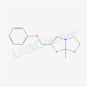 5-methyl-7-(phenoxymethyl)-4,6-dioxa-1-azabicyclo[3.3.0]octane cas  13488-71-6