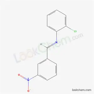 Molecular Structure of 17099-17-1 (o-Chloro-N-(m-nitrobenzylidene)aniline)