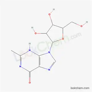 Molecular Structure of 13591-89-4 (2-methyl-9-pentofuranosyl-3,9-dihydro-6H-purin-6-one)