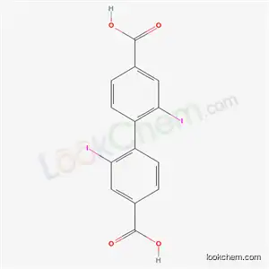 Molecular Structure of 65235-37-2 (4-(4-carboxy-2-iodo-phenyl)-3-iodo-benzoic acid)