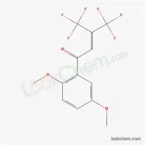 Molecular Structure of 35554-24-6 (1-(2,5-dimethoxyphenyl)-4,4,4-trifluoro-3-(trifluoromethyl)but-2-en-1-one)