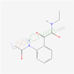 N-[2-(ethylcarbamoylformyl)phenyl]acetamide cas  33090-81-2