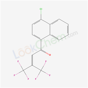 1-(4-chloronaphthalen-1-yl)-4,4,4-trifluoro-3-(trifluoromethyl)but-2-en-1-one cas  35554-25-7