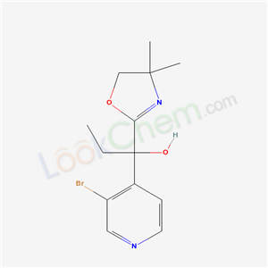 1-(3-bromopyridin-4-yl)-1-(4,4-dimethyl-5H-1,3-oxazol-2-yl)propan-1-ol cas  51055-06-2