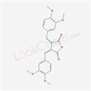 3,4-bis[(3,4-dimethoxyphenyl)methylidene]oxolane-2,5-dione cas  63339-53-7