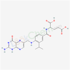 2-[[4-[(2-amino-4-oxo-1H-pteridin-6-yl)methylamino]-3-propan-2-yl-benzoyl]amino]pentanedioic acid cas  51541-24-3