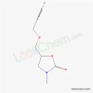 Molecular Structure of 42468-59-7 (3-methyl-5-[(prop-2-yn-1-yloxy)methyl]-1,3-oxazolidin-2-one)
