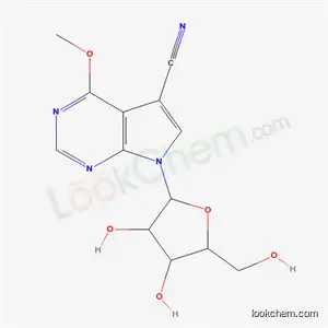 Molecular Structure of 57071-71-3 (4-methoxy-7-pentofuranosyl-7H-pyrrolo[2,3-d]pyrimidine-5-carbonitrile)