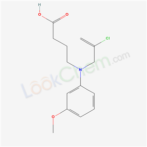 4-[2-chloroprop-2-enyl-(3-methoxyphenyl)amino]butanoic acid cas  57662-89-2