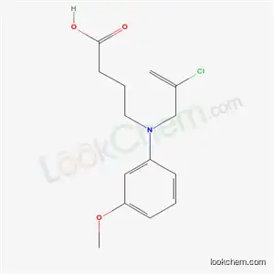 Molecular Structure of 57662-89-2 (4-[(2-chloroprop-2-en-1-yl)(3-methoxyphenyl)amino]butanoic acid)