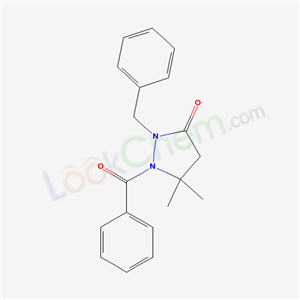 1-benzoyl-2-benzyl-5,5-dimethyl-pyrazolidin-3-one cas  56679-00-6