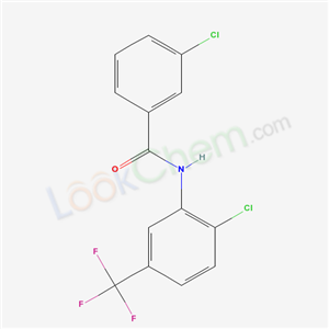 3-chloro-N-[2-chloro-5-(trifluoromethyl)phenyl]benzamide cas  3821-41-8