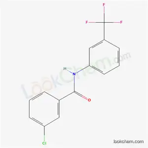 Molecular Structure of 4496-57-5 (3-chloro-N-[3-(trifluoromethyl)phenyl]benzamide)