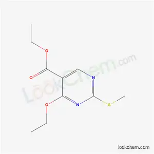 Molecular Structure of 84923-27-3 (ethyl 4-ethoxy-2-(methylsulfanyl)pyrimidine-5-carboxylate)