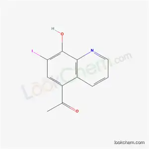 Molecular Structure of 40771-29-7 (1-(8-hydroxy-7-iodoquinolin-5-yl)ethanone)