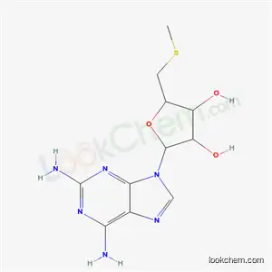 Molecular Structure of 53458-24-5 (9-(5-S-methyl-5-thiopentofuranosyl)-9H-purine-2,6-diamine)